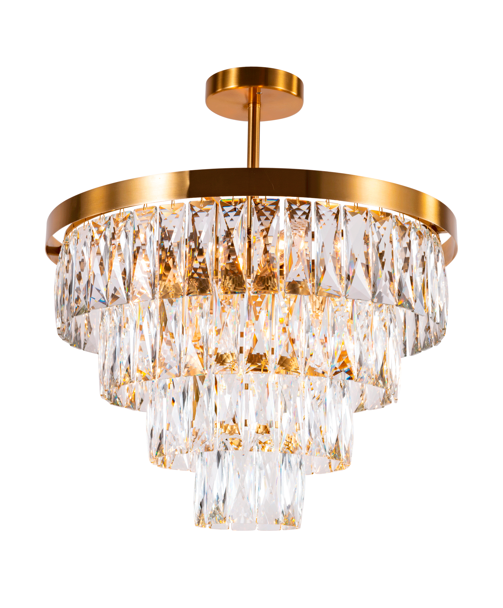 Люстра 2431P/8A PT BRS+CL NW